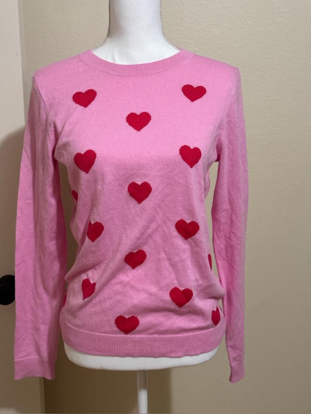 J. Crew Pink Teddie Knit Top